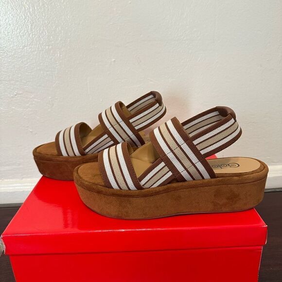 Golo elastic stripe platform sandal size 7,5 - Picture 2 of 14